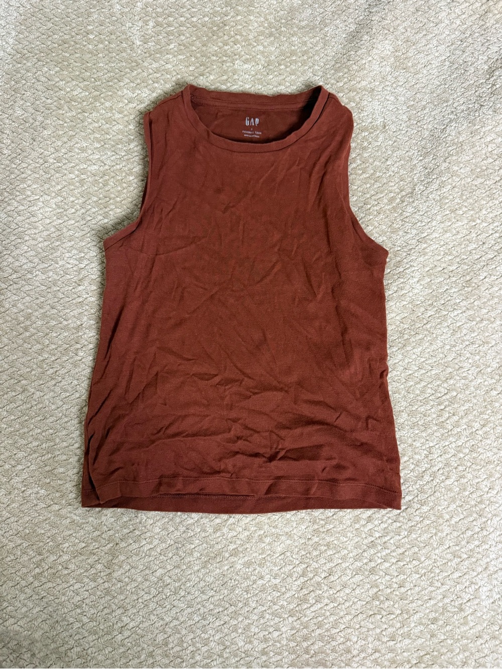 GAP Rust Red Muscle Tank Top
